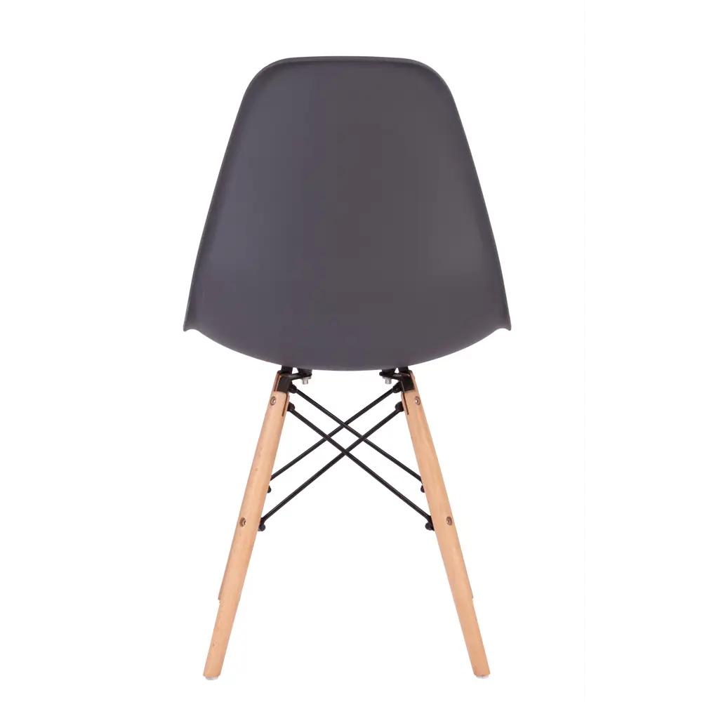 Стул Fitz STF-03-02 47x45x43 см ножки дерево/коричневый сиденье полипропилен цвет темно-серый Santreyd STLM-2174059 - Вид №4
