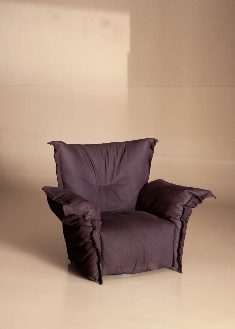 Кожаное кресло bergère с подлокотниками Baxter GINEVRA ARCH-00016837 - Вид №1