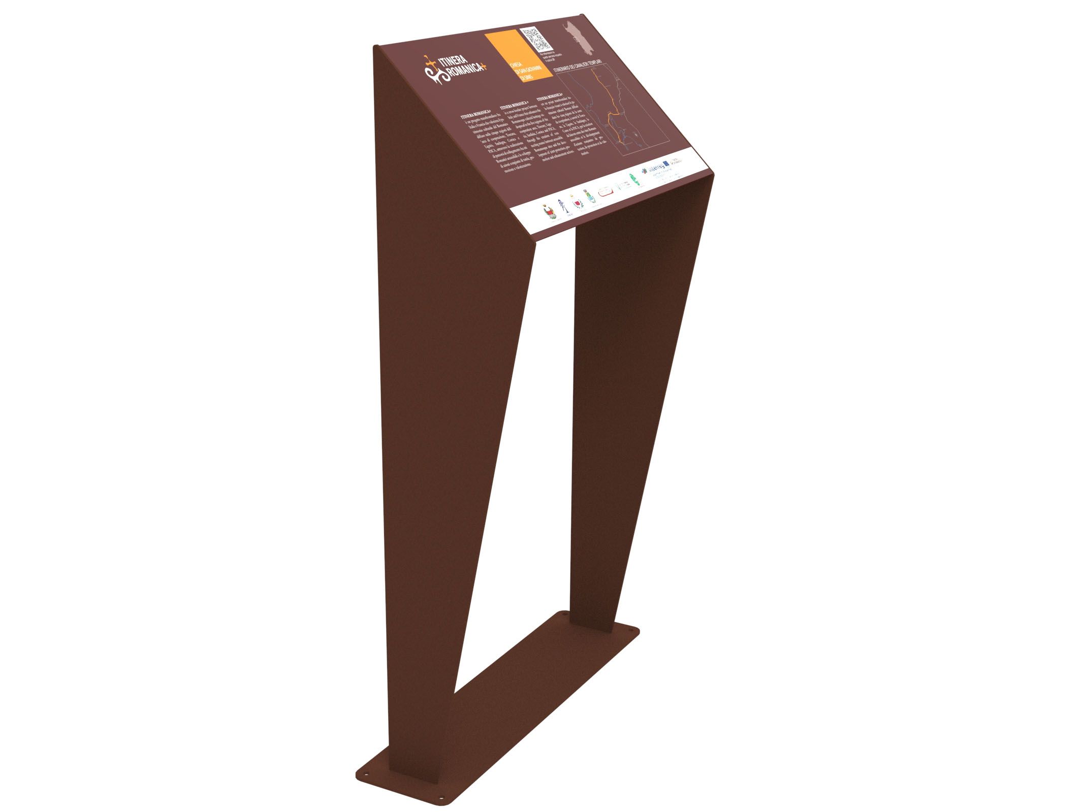 Оцинкованная сталь общественное пространство пюпитр Lazzari Sharp ARCH-00063768 - Вид №1