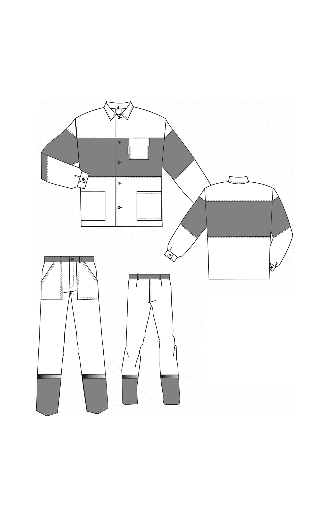 69966 Костюм "Ударник" темно-зеленый-желтый с СВП  Летняя спецодежда  размер 60-62/170-176  - Вид №1
