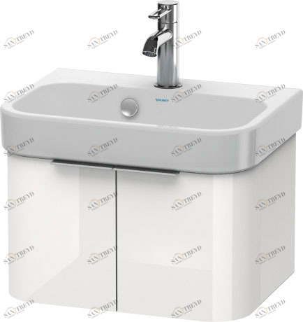 H2626802222 Happy D.2 Тумбочка подвесная Белый глянцевый декор Duravit