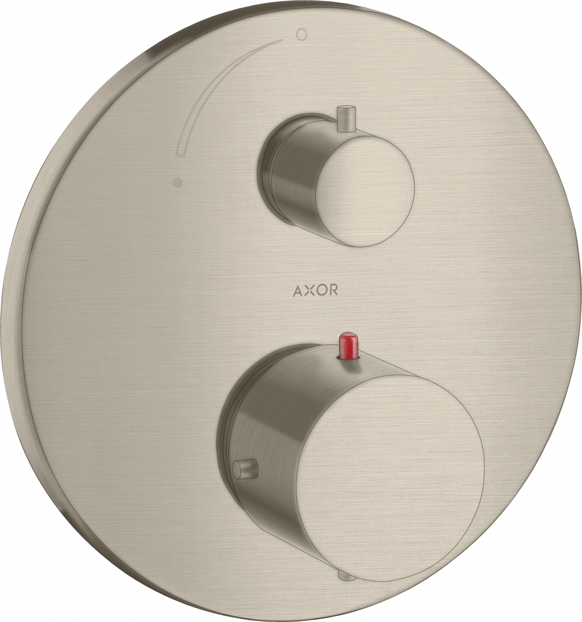 10700820 Термостат скрытого монтажа с запорным вентилем AXOR STARCK