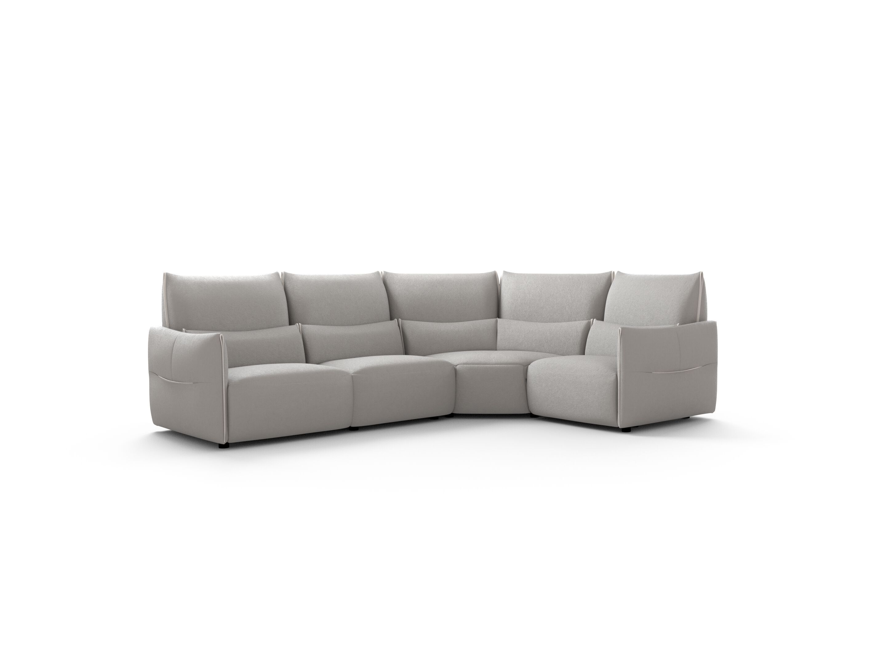 Угловой диван из ткани Natuzzi Italia Wellbe ARCH-00130642 - Вид №1