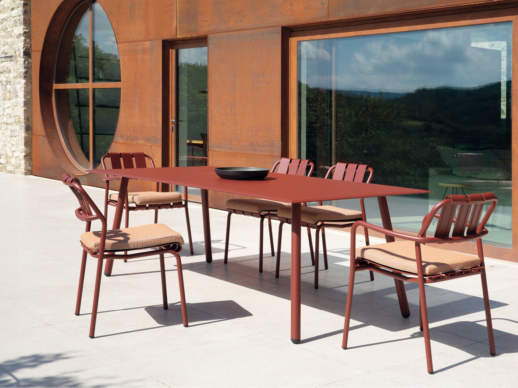 Алюминиевый штабелируемый садовый стул Vermobil Verdea ARCH-00138759 - Вид №2