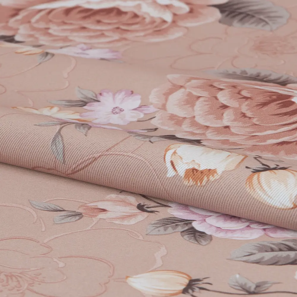 Ткань «Цветы» 1 п/м 280 см блэкаут цвет красный ТОРГОВЫЙ ДОМ ТЕКСТИЛЬ STLM-2187491