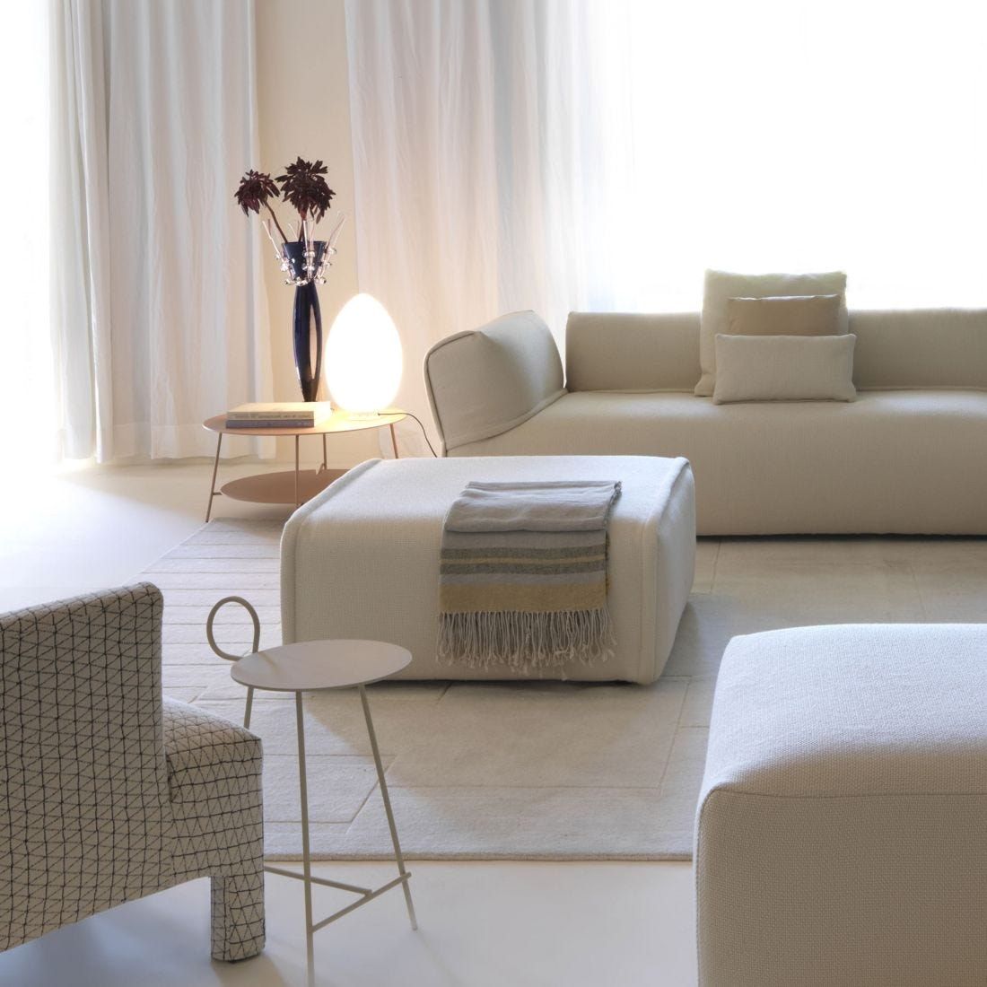 Настольная лампа из дутого стекла FontanaArte яйцо ARCH-00033255 - Вид №5