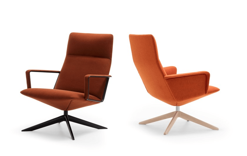 Andreu World 4-спицевое кресло с высокой спинкой Capri lounge Bu1700 - Вид №4