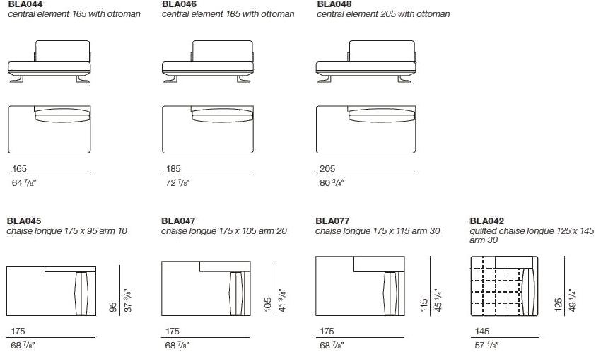 Bodema Модульный угловой диван из ткани с шезлонгом Blake sun-id-1394777 - Вид №7