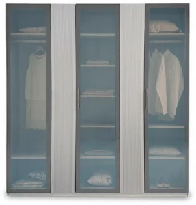 Enza Home Лакированный шкаф из мдф и стекла Astoria