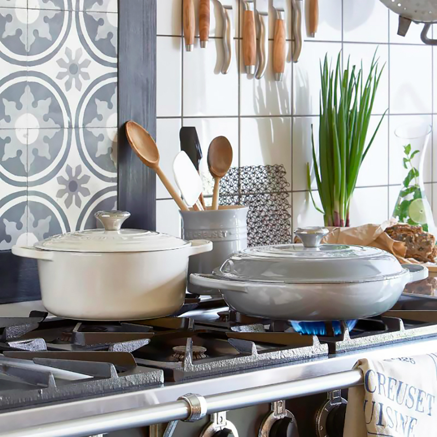 Кастрюля чугунная Le Creuset, Ø18 см, кремовая 21177184814430 - Вид №1