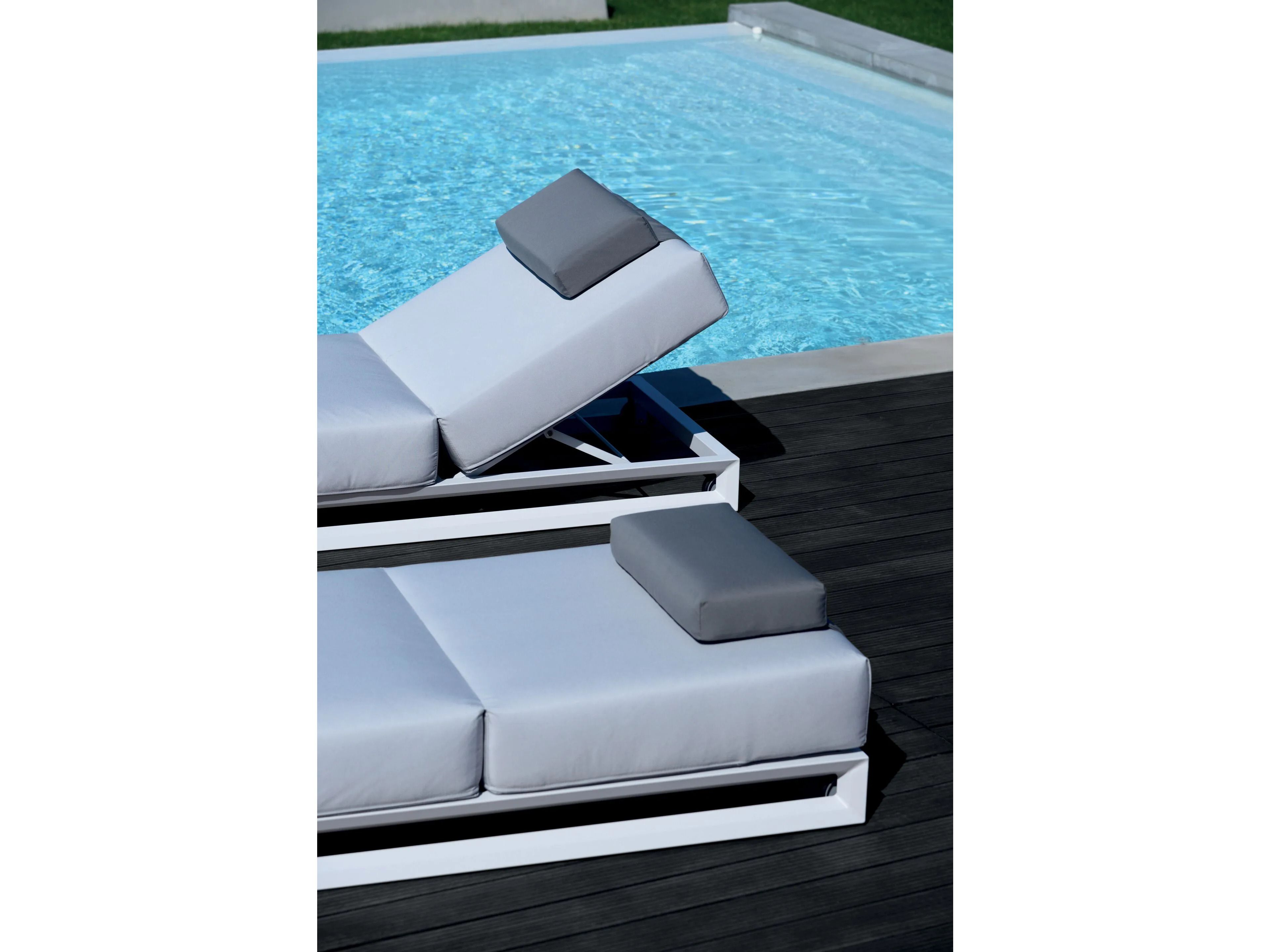 Садовая кровать с откидной спинкой из ткани 10Deka Nubes ARCH-00061040 - Вид №2