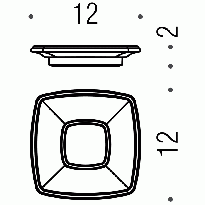 B3251 Мыльница (стекло) COLOMBO PORTOFINO Colombo Design - Вид №2