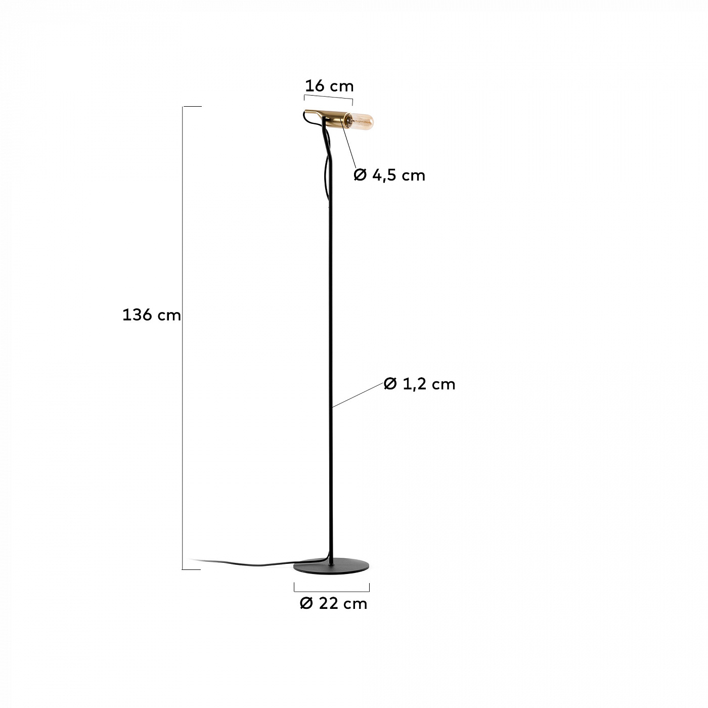 071535 Торшер La Forma Cinthya 