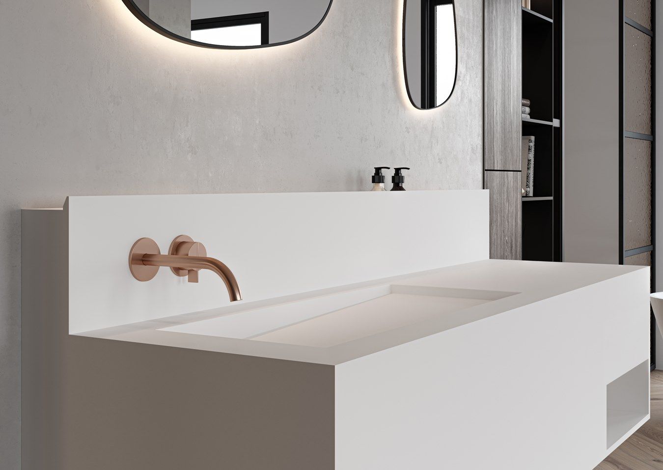 Одиночный подвесной умывальник Hidrobox Program ARCH-00012208