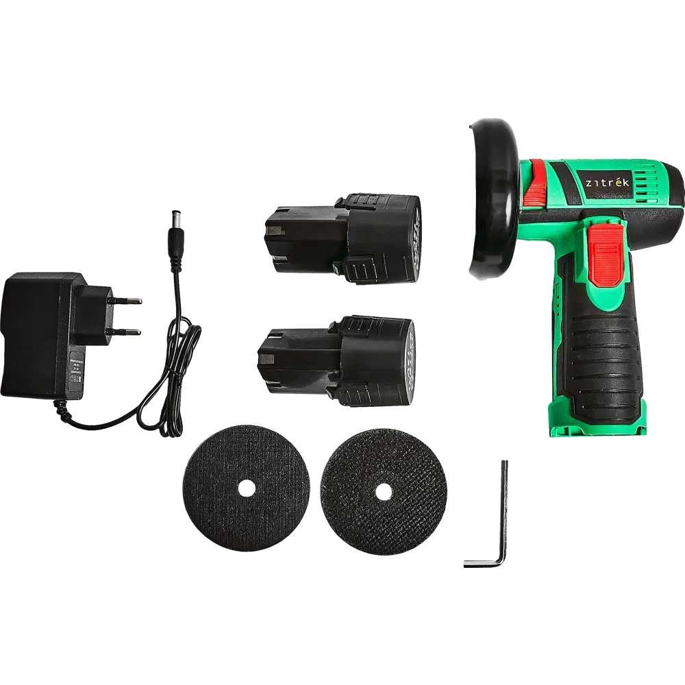 УШМ аккумуляторная Zitrek AG 12, 12 В Li-ion 2x2 Ач, 75 мм STLM-2203383 - Вид №1