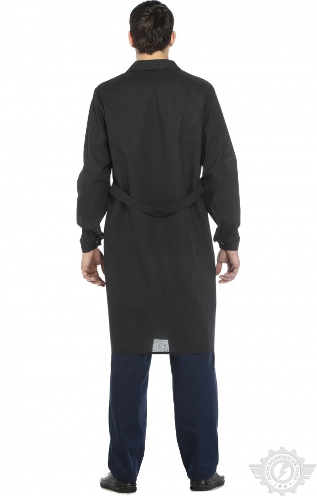 61709 Халат мужской темный  Одежда для обслуживающего персонала  размер 56-58/170-176 Спецодежда  - Вид №3