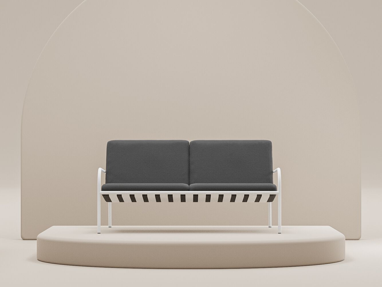 Стальной садовый диван с порошковым покрытием Metallbude CRUZ ARCH-00037484 - Вид №20