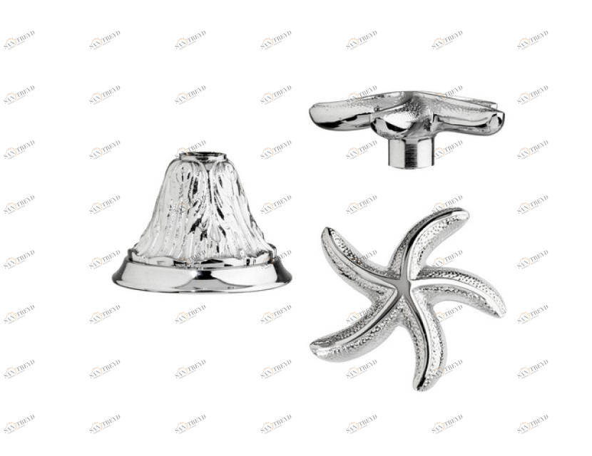 230727.B040.50 Обрезка комплект отсечной клапан Яркий хром Mestre 