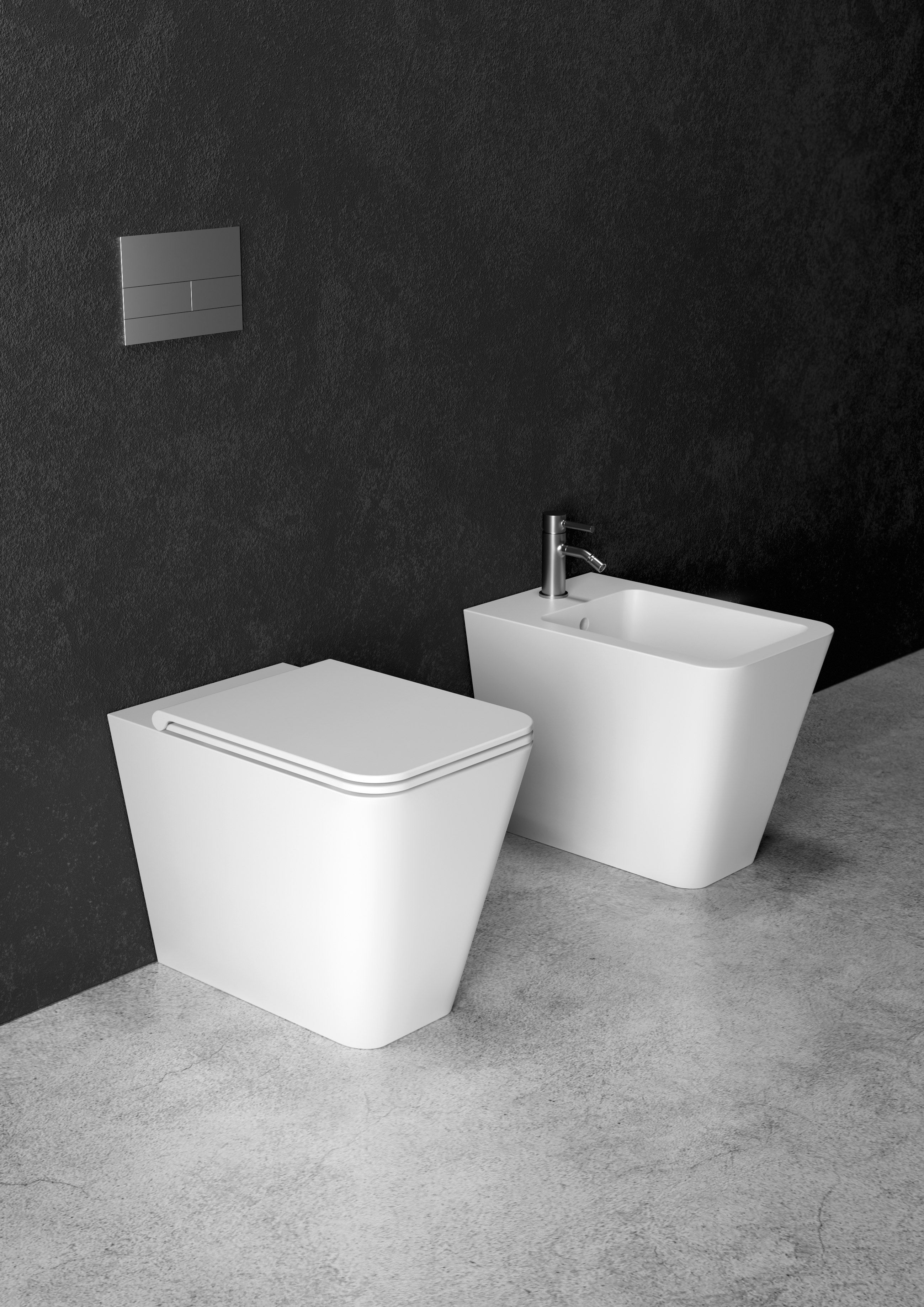 Напольное керамическое биде с переливом Alice Ceramica HIDE ARCH-00111180 - Вид №2