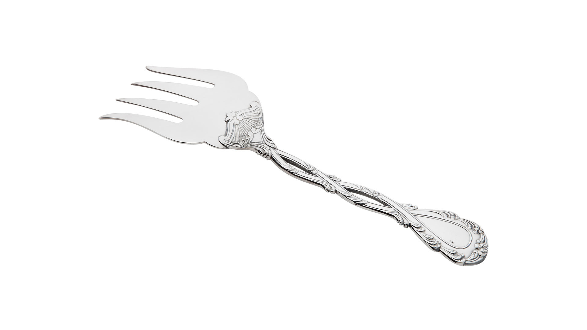 74550 Odiot Вилка для рыбы сервировочная Odiot "Трианон" 23,3см (серебро 925) Серебро 925  - Вид №1