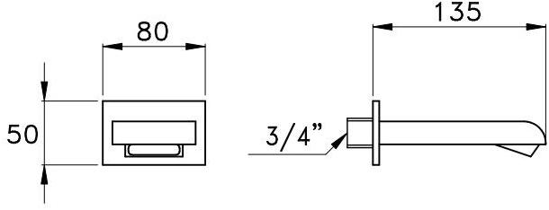 RUBINETTERIE STELLA Излив для ванны в классическом стиле Casanova 0/250 - Вид №1