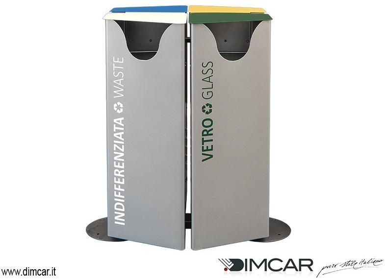 DIMCAR Подземный металлический контейнер с крышкой для раздельного сбора мусора  434  - Вид №2