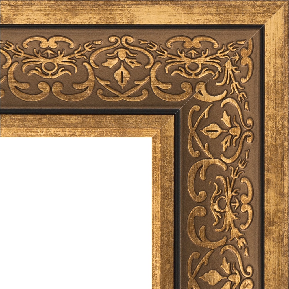 BY 6131 Зеркало напольное с фацетом в багетной раме - вензель бронзовый 101 mm EVOFORM Exclusive floor - Вид №5