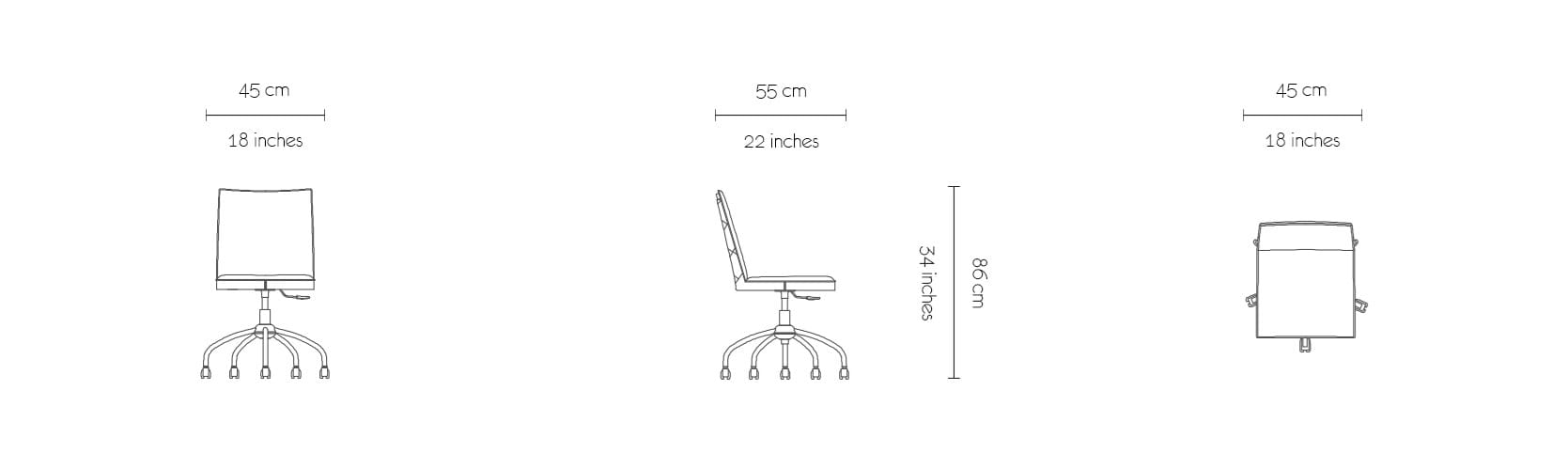 Кожаный поворотный стул MORADA ARCH-00017799 - Вид №3