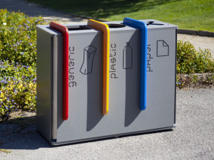 Полиэтиленовая корзина для мусора для раздельного сбора