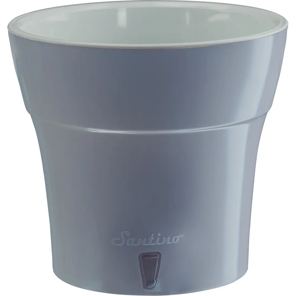 Горшок цветочный «Дали » ø13.5 см, 1.2 л, пластик, серый Santreyd STLM-2030505