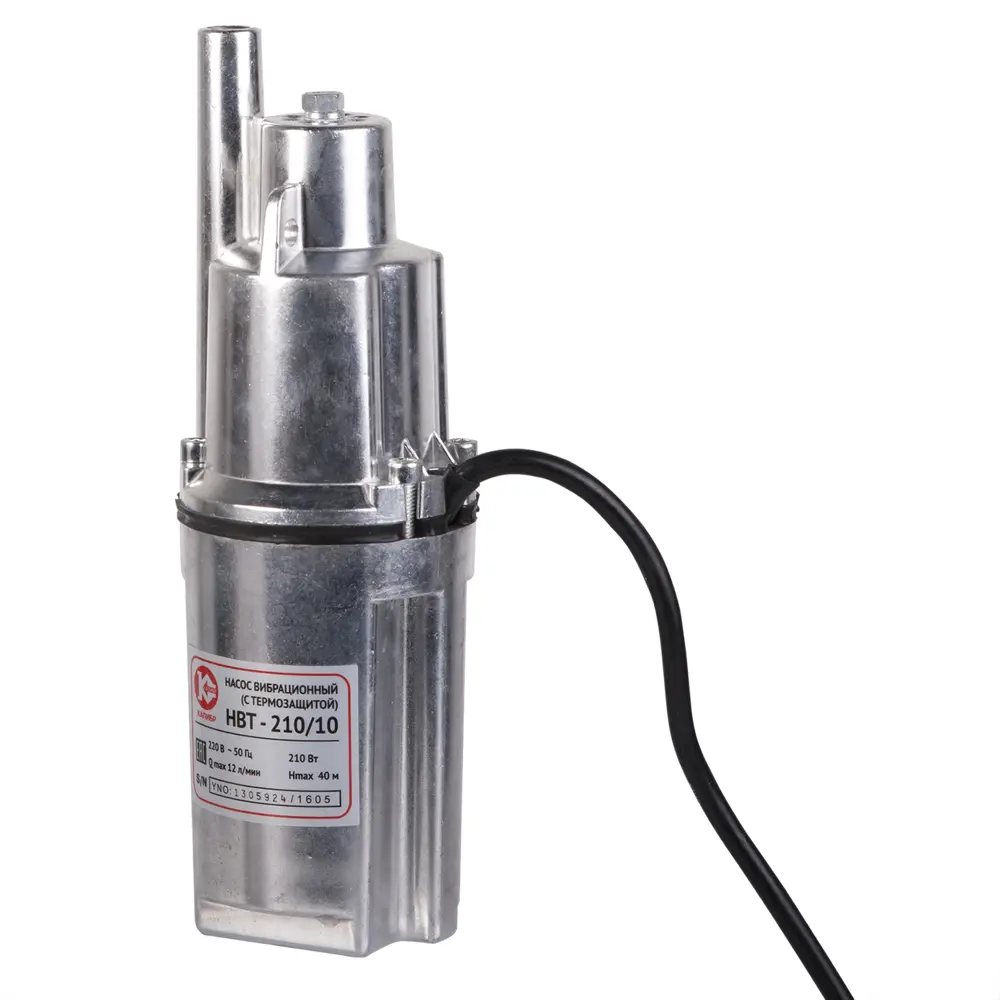 Насос садовый вибрационный Калибр, каблеь 10м, 720 л/час STLM-2099816