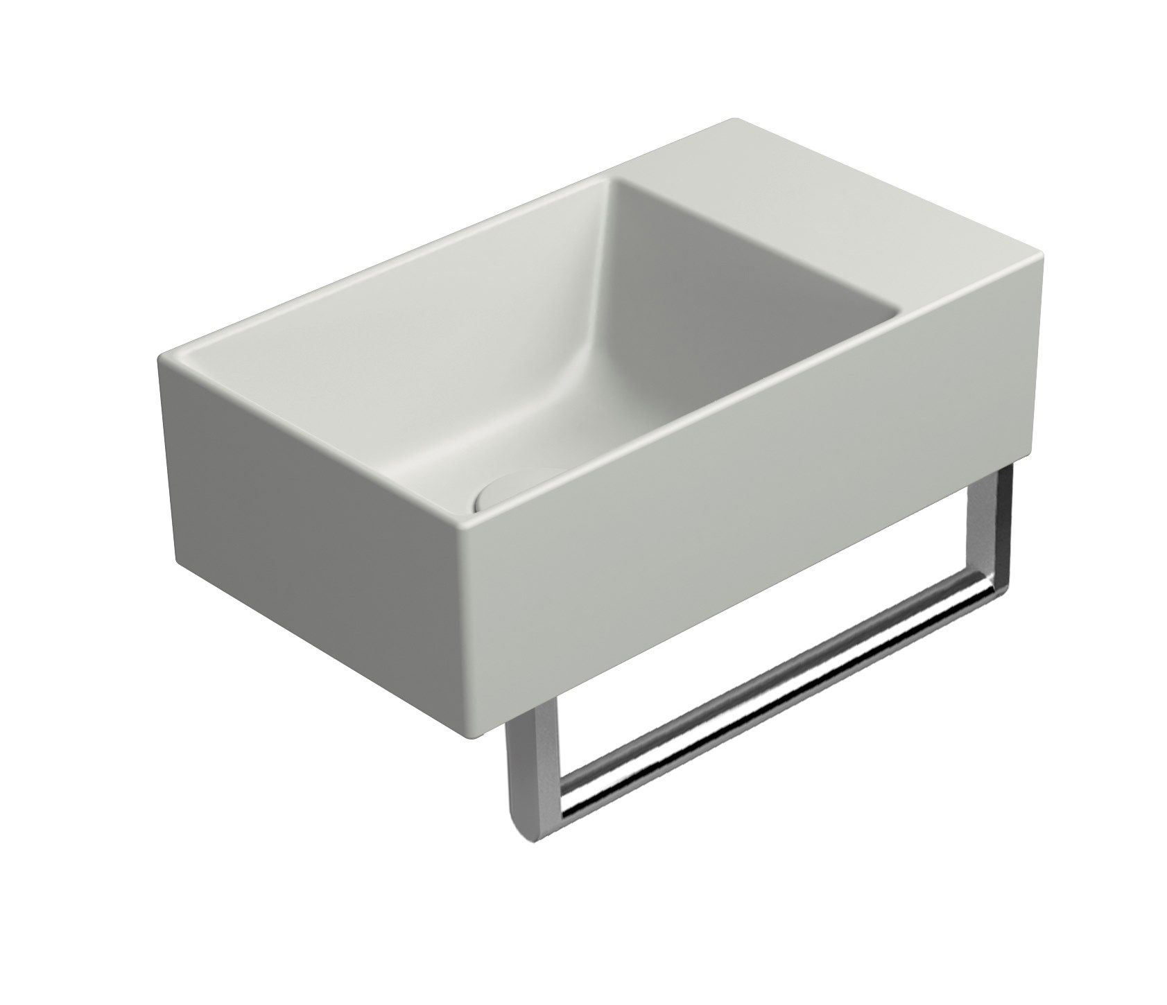 Керамическая прямоугольная раковина с держателем для полотенец GSI ceramica Color Elements ARCH-00149505 - Вид №14