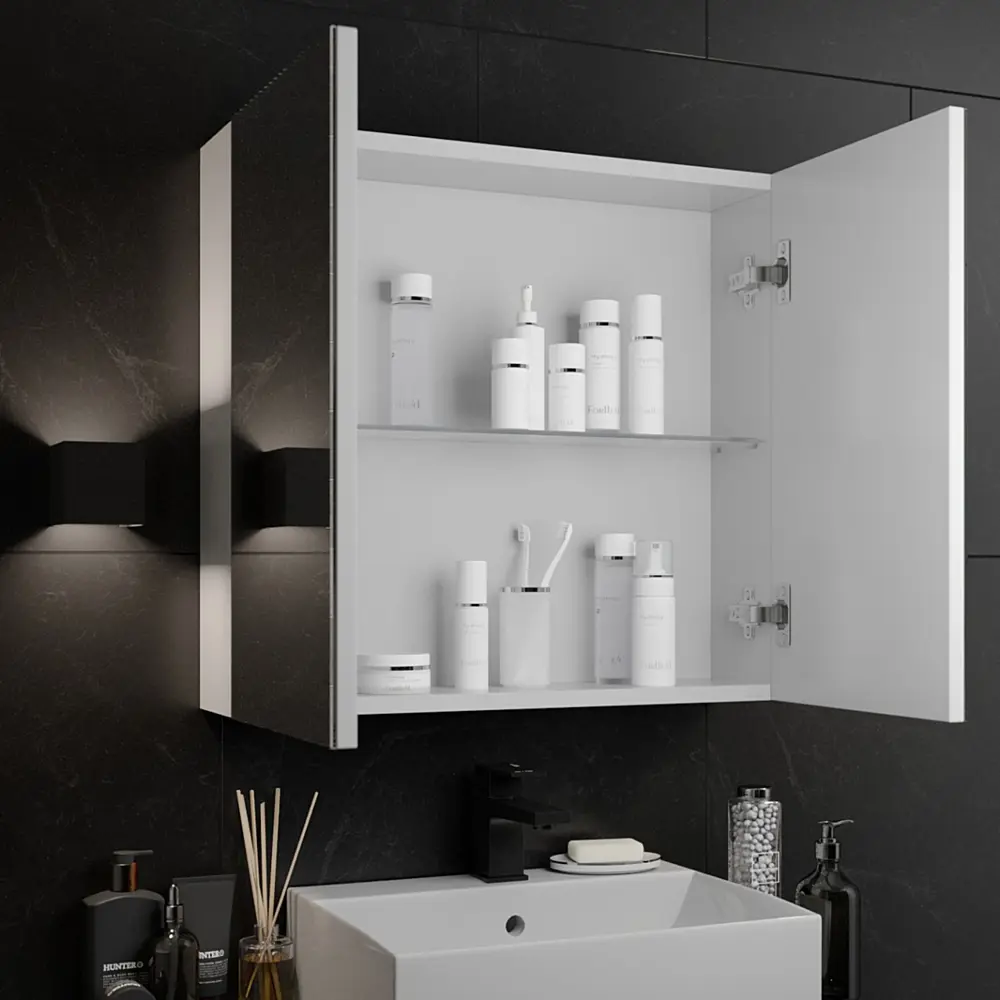 Зеркальный шкаф Santreyd для ванной с двумя отделениями 65 см 84267466 Универсальный STLM-0047883 - Вид №4