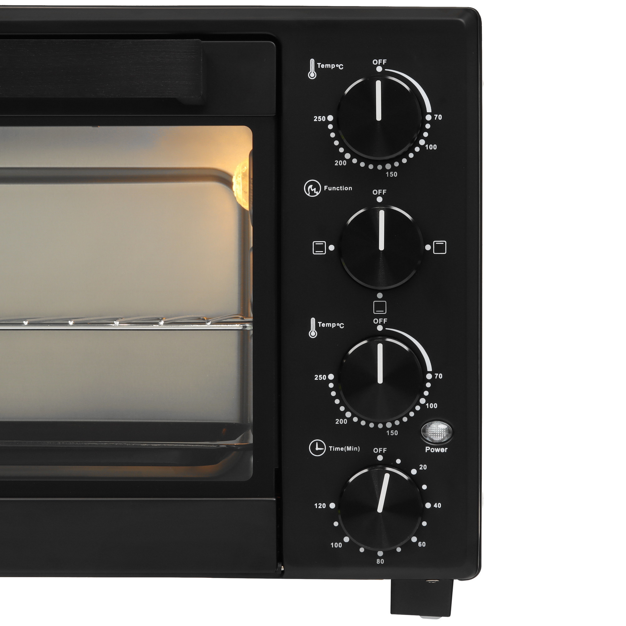 9080969 Мини-печь Kraft KFC-MO 381 HBL черный STDN-0060498 - Вид №3