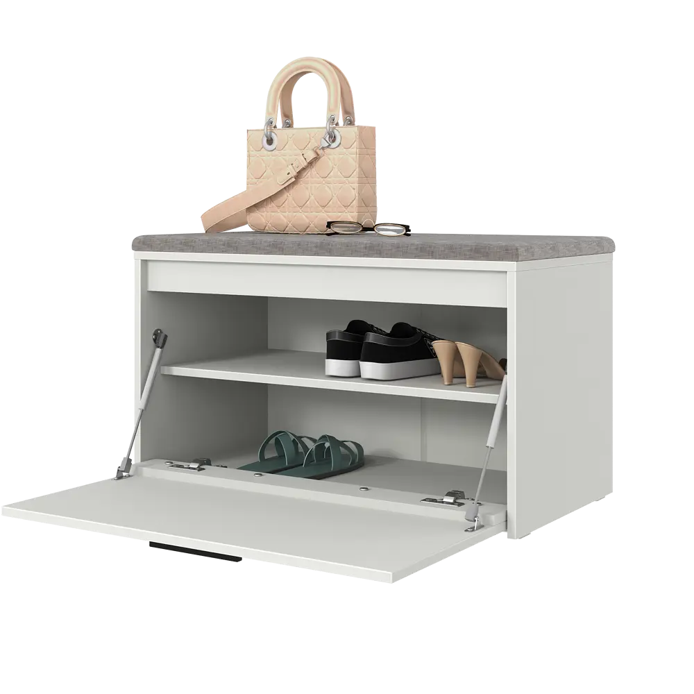 Банкетка Лион 80x49x41.7 см ЛДСП цвет белый Santreyd STLM-2183903 - Вид №9