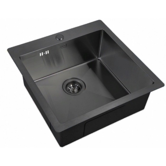 Zorg INOX-PVD 5151 GRAFIT Мойка кухонная прямоугольная Zorg  - Вид №1