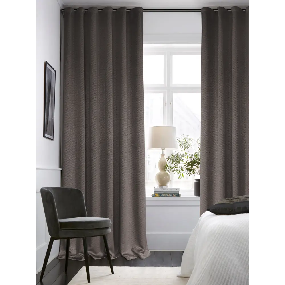 Штора на ленте Локо 160x260 см цвет коричневый MIAMOZA STLM-2041630 - Вид №6