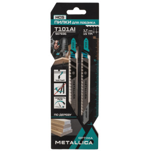 Пилки для лобзика METALLICA Optima T101AI 9193986