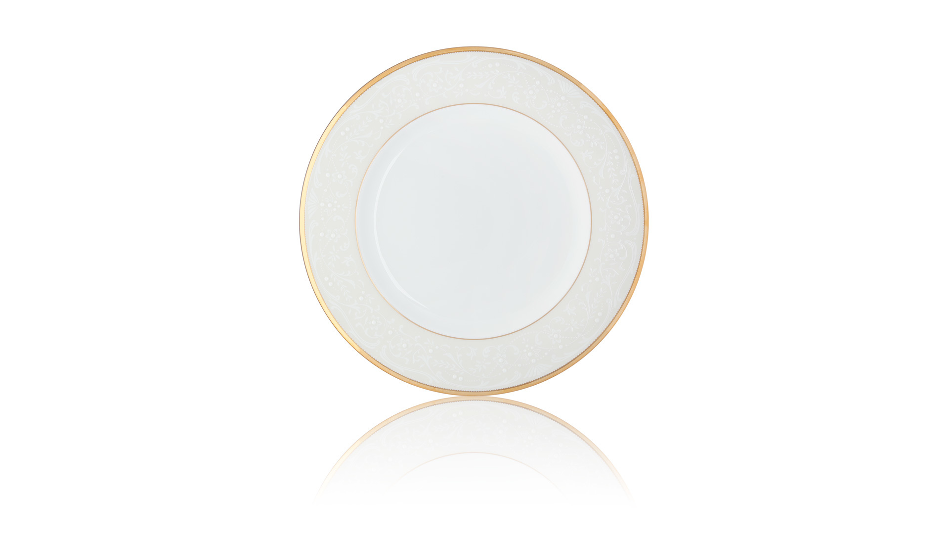 32073 Noritake Салатник круглый Noritake "Белый дворец" 24,5см Фарфор костяной  - Вид №1