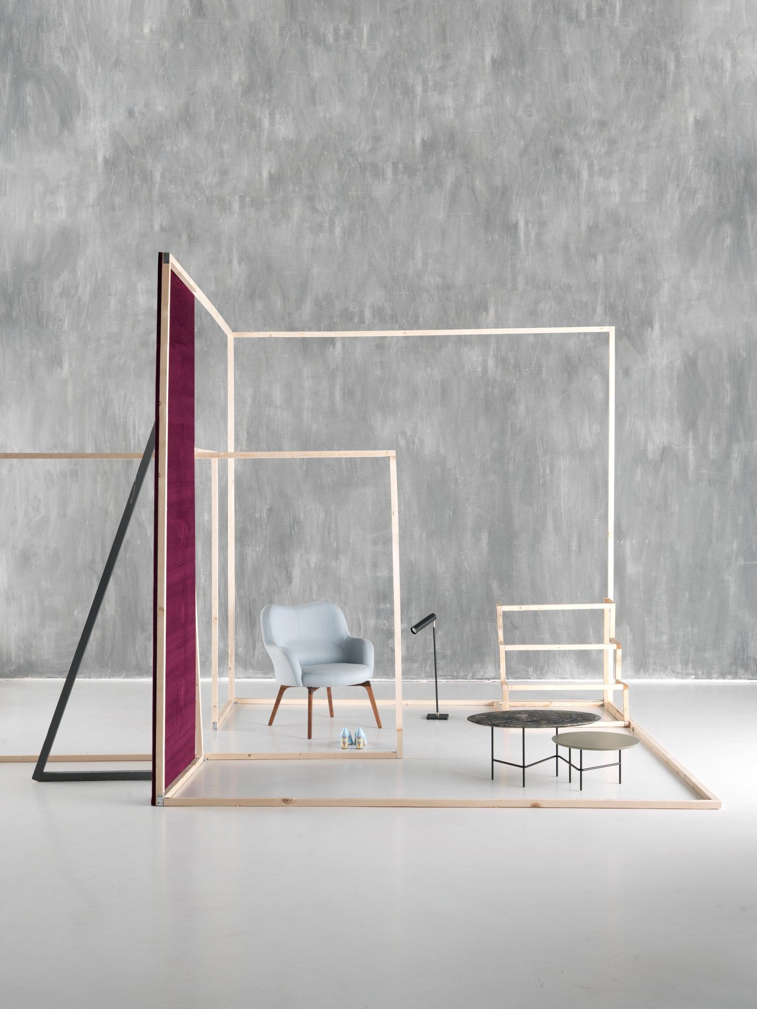 Низкий журнальный столик с двойной столешницей из мрамора и МДФ SITIA LOVERS ARCH-00088209 - Вид №3