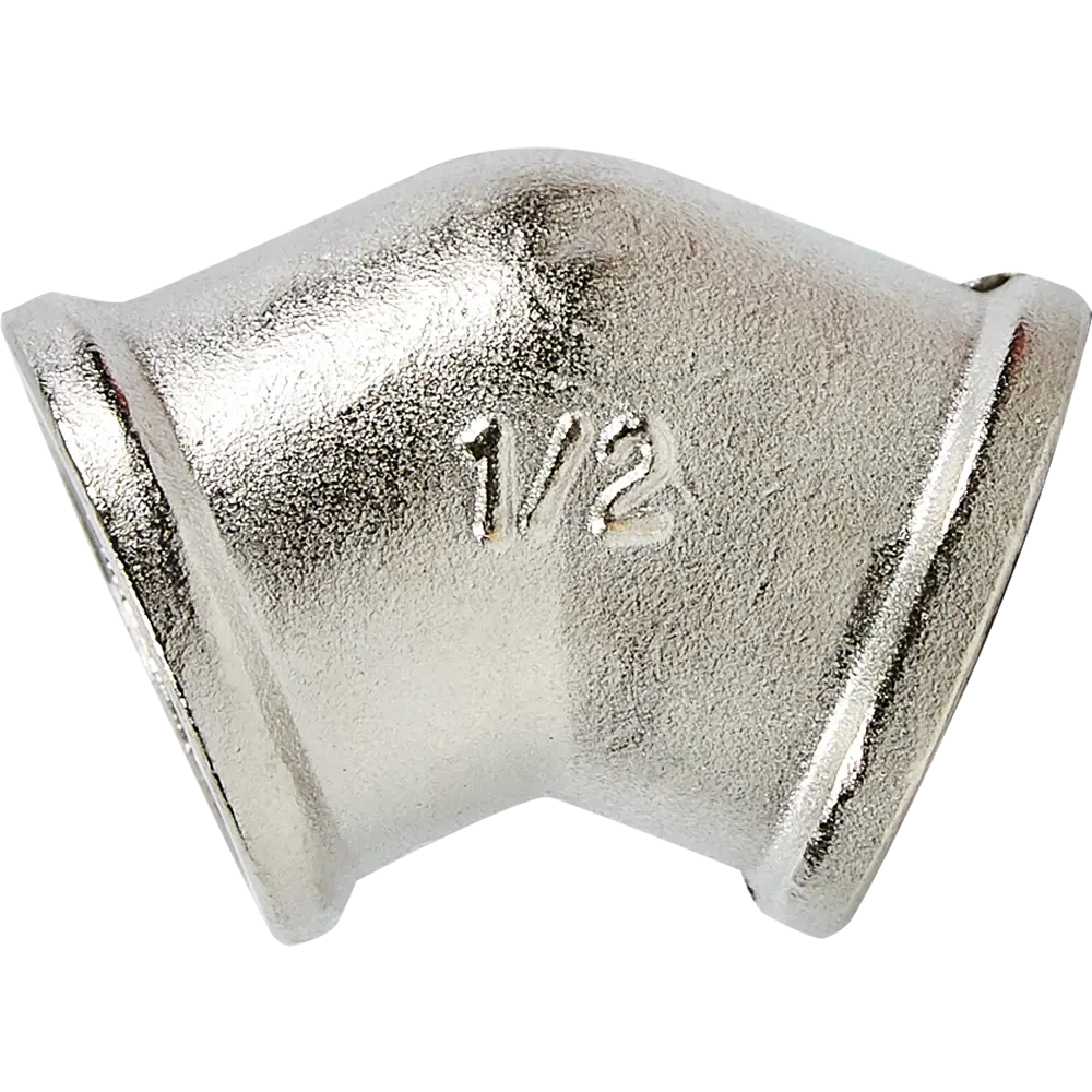 Угол 45° Valtec 1/2" ВР мм никелированная латунь S09110004 STLM-2138115 - Вид №1