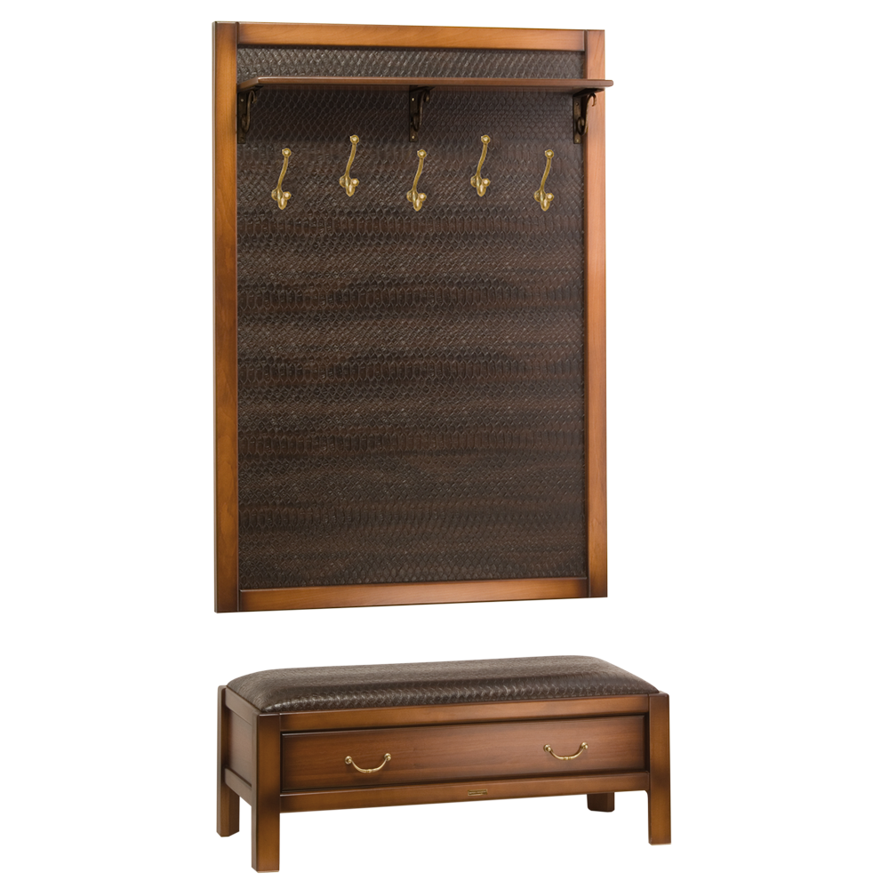 11167,11161 Настенная прихожая Лотос Комби 3/5 Орех BOGACHO 4627138185902, 4627138170830