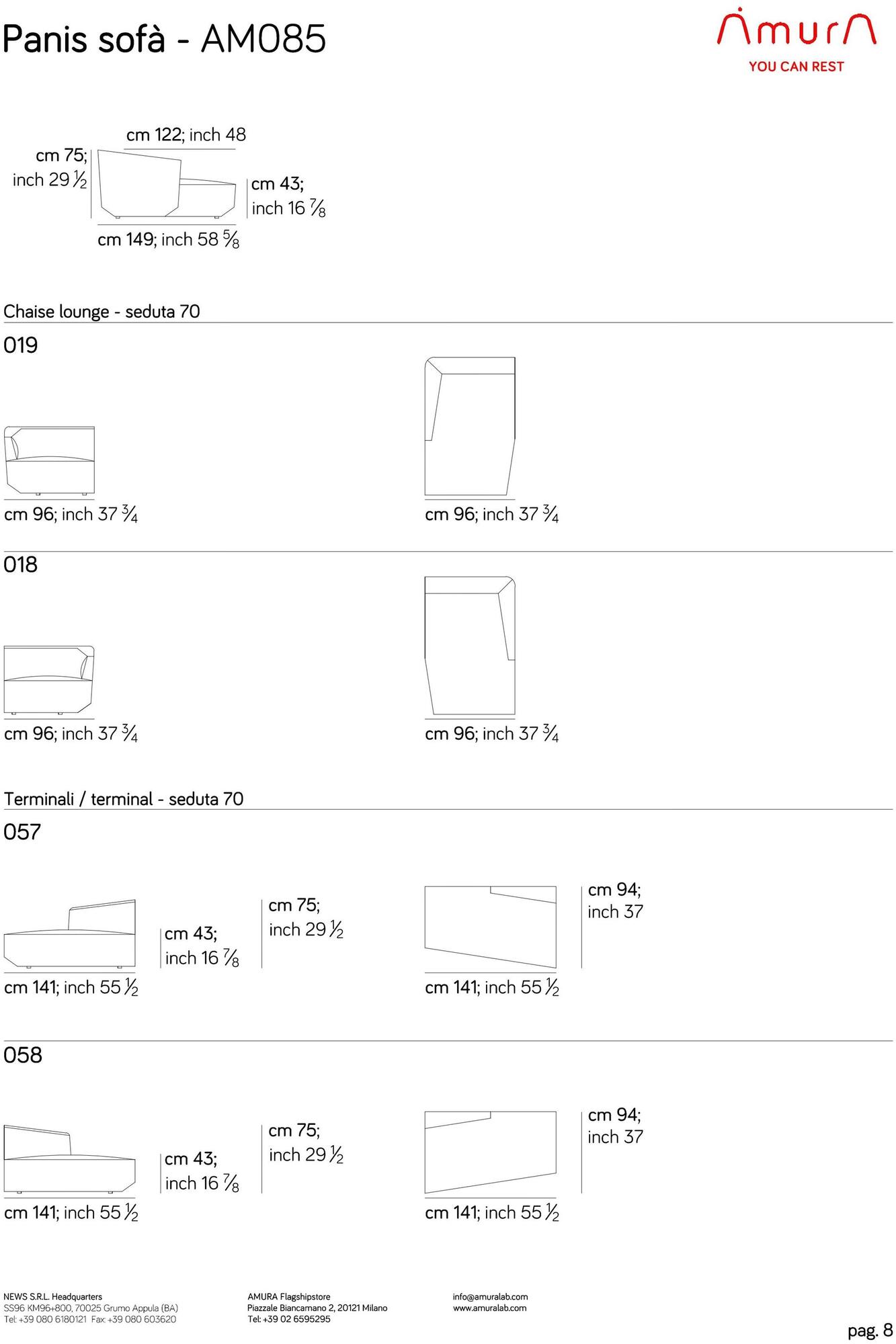 AMURA Модульный диван Panis Am085.057+022 - Вид №13