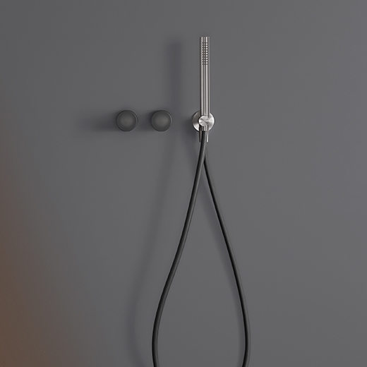 Настенный 2 прогрессивные смесители, установленные для ванной / душем с цилиндрическая ручной душ диаметр 23 мм </span>. Цветные TechnoGel® ручка и шланг  UDT21 CEADESIGN  - Вид №1