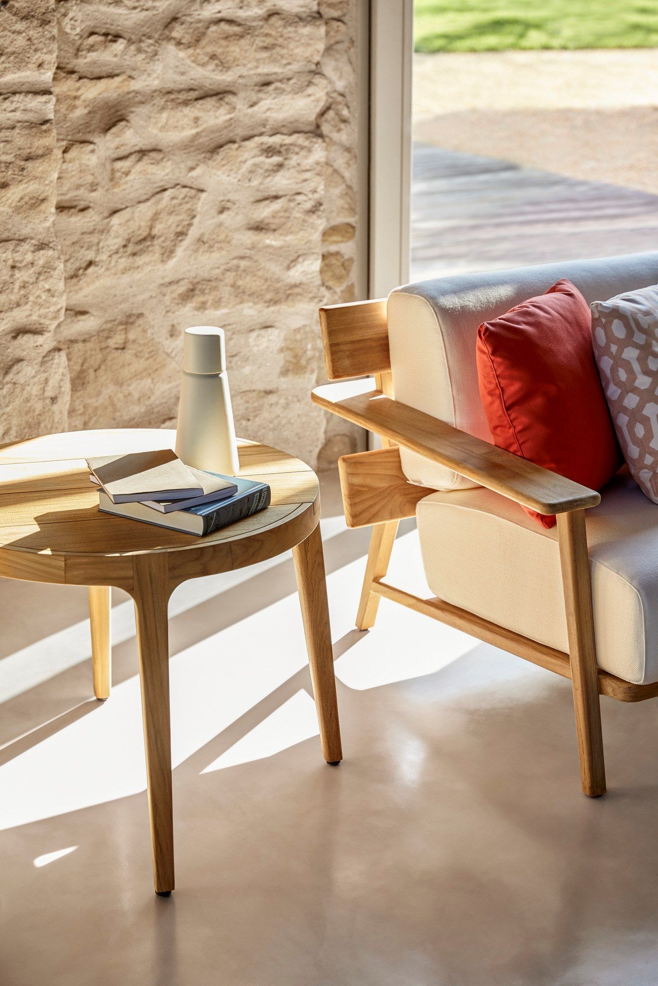 Круглый стол из тикового дерева POINT Paralel ARCH-00103601 - Вид №1