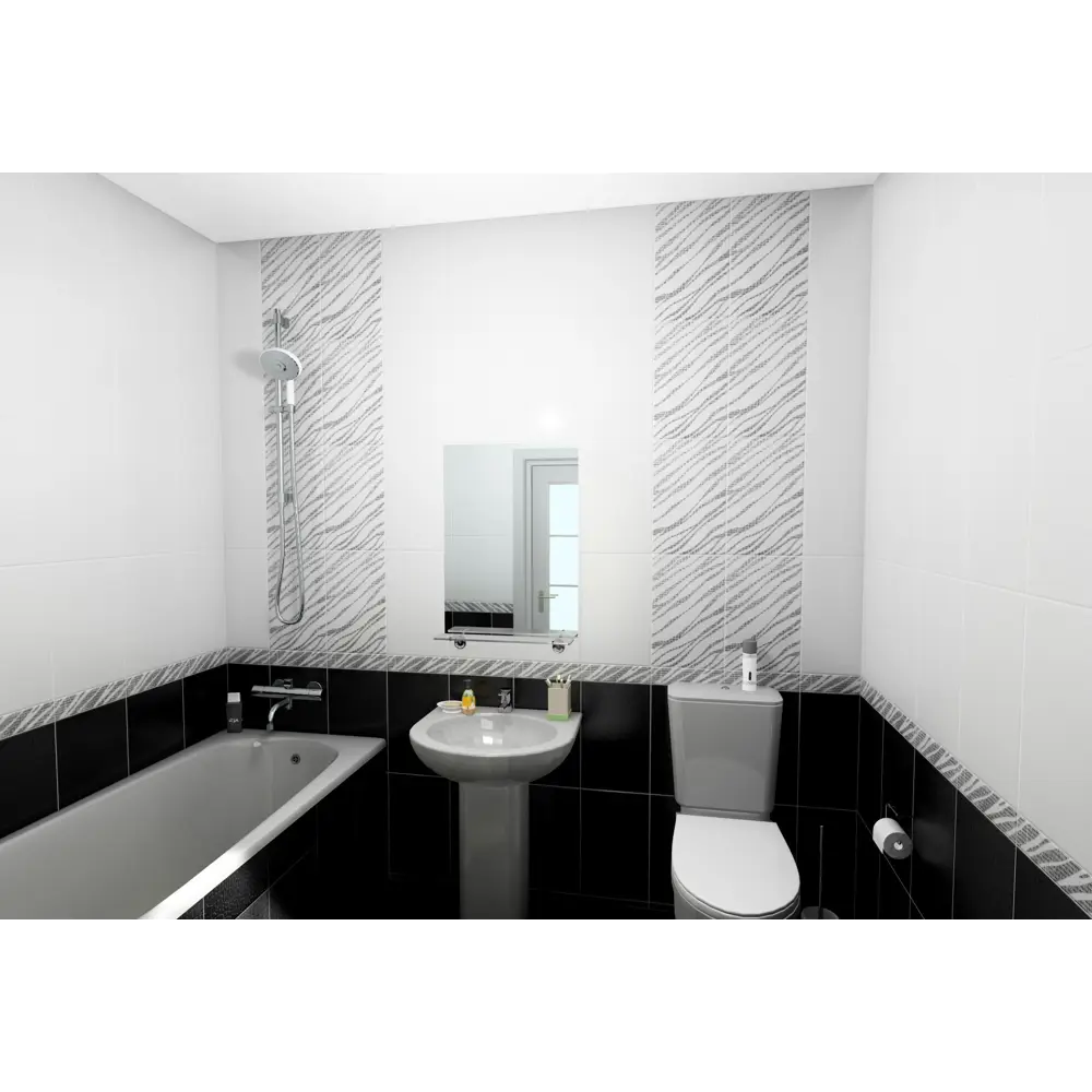 Бордюр Golden Tile Кайман Фриз 6х25 см цвет чёрный 82958357 STLM-2059092 - Вид №3