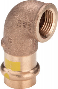 Viega Угольник переходной 90° Profipress G 2614.2 (345846)