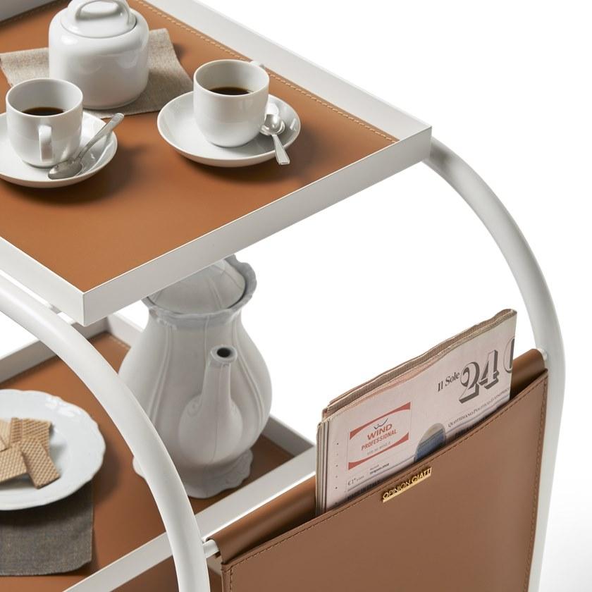Opinion Ciatti Тележка для еды из стали и регенерированной кожи sun-id-1455225 - Вид №7