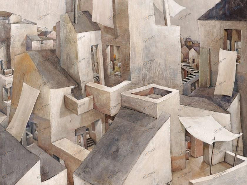 MOMENTI Авторский художественный принт Crazy home paintings Cr-006