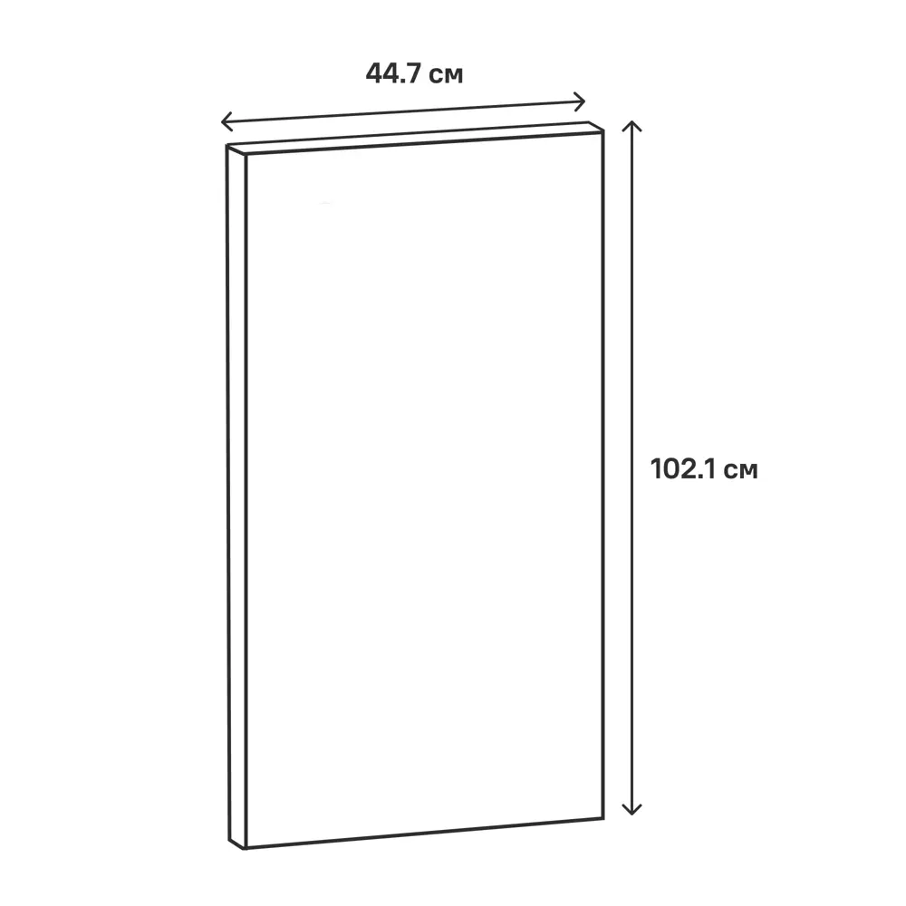 Фасад кухонного шкафа Зея 44.7x102.1 см KONSENSA ЛДСП цвет коричневый STLM-2134421 - Вид №10